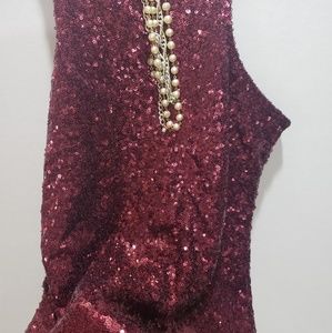 Burgundy dress